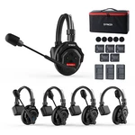Synco Xtalk X5 2.4GHZ Wireless Intercom Headset System 350M/1148FT 5PCS/SET. Fixed Price $299.00.