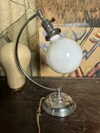 Original 1940S Metal Table Lam Art Deco Office Study Fairies Oc White Industrial. Fixed Price $185.00.
