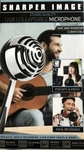 Sharper Image Studio Quality Usb Collapsible Twin Condensor 360 Microphone. Fixed Price $45.00.