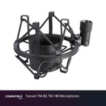Black Shock Mount Fits Tascam TM-80, TM-180 Microphones. Fixed Price $49.99.