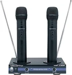 Vocopro VHF-3300 Dual Channel Rechargeable Wireless Microphone System. Fixed Price $239.00.