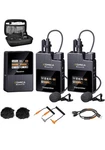 Comica BOOMX-D2 Wireless Lavalier Microphone, 2.4G Dual Lapel With Transmi. Fixed Price $69.99.
