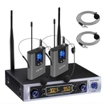Hotec H-K25 Uhf Wireless Microphone System Dual Lapel. Fixed Price $179.99.