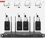 Phenyx Pro 4-CHANNEL Wireless Microphone System, Uhf Auto Scan PTU-7000-4B. Fixed Price $222.00.