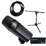 Sennheiser 602-II Bass Kick Drum Mic Short Stand+cable Bundle New. Fixed Price $159.99.