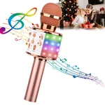 Shinepick Karaoke Microphone, 4 1 Wireless With Led Lights Hand.... Fixed Price $26.17.