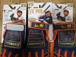 3- Franklin Cfx Pro Hi Lite Adult Baseball Batting Gloves Blue,orange Small. Fixed Price $125.00.