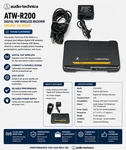 Audio-technica ATW-R200 Digital Vhf Wireless Receiver Freeway Series Works. Fixed Price $14.00.