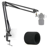 Mxl 770 990 Microphone Stand With Pop Filter - Suspension Boom Scissor Ar.... Fixed Price $27.61.