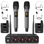 Tonor Wireless Microphone System 4 * 10-CHANNEL Uhf Cordless Handheld Set.... Fixed Price $145.59.