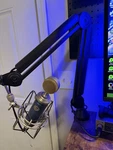Blue Bird Condenser Microphone With Shock Mount Arm And Volt 1 Audio Interface. Fixed Price $365.00.