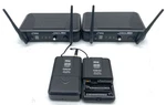 2X Pyle PDWM1904 Uhf Wireless Microphone Receiver W/ Belt-pack Transmitters. Fixed Price $149.95.