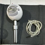 Blue Snowball Usb Microphone White With Adjustable Stand Cable. Fixed Price $25.00.