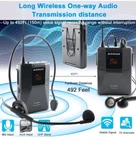 Exmax EX938 Wireless Microphone System 1 Trasmiter 20 Receivers Earbud + Case. Fixed Price $359.00.