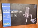 Aokeo AK-60 Professinonal Condenser Microphone Studio Record New Open Box. Fixed Price $20.00.