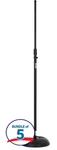 On-stage MS7201B Round Base Microphone Stand (5-PACK). Fixed Price $159.00.