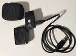 Clip-on Microphone Radio Shack #3301581 With Travel Case And Power Cable/ Tested. Fixed Price $13.25.
