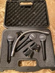 Talent DM3PAK Dynamic Microphone 3-PACK With Gooseneck Travel Hard Case- New. Fixed Price $99.00.
