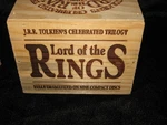 The Lord Of Rings Trilogy By Jrr Tolkien Audio Book Wooden Box Set 9 Cd. Fixed Price $52.00.