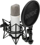Rode NT1 Signature Series Condenser Microphone With SM6 Shockmount And Pop. Fixed Price $159.00.