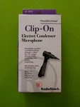 Radio Shack 33-3013 Electret Condenser Clip-on Microphone Omnidirectional. Fixed Price $17.99.