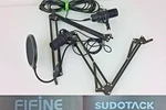 Lot Of Streaming Microphones Sudotack Fifine Untested Sold As Is #J2777. Fixed Price $95.00.