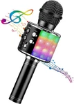 Karaoke Microphone, 4 In 1 Wireless With Led Lights Handheld Porta.... Fixed Price $25.32.