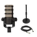 Rode Podmic Dynamic Podcast Microphone With Round Desktop Stand & 10' Xlr Cable. Fixed Price $109.99.