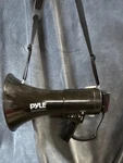 Pyle 50W Portable Megaphone Pa Speaker, Model PMP53IN, Powerful Sound. Fixed Price $19.49.