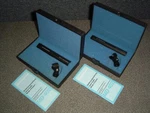 Sennheiser Md 402-U Dynamic Microphone Pair W/ Cases & Clips N.o.s. Tested. Fixed Price $330.00.
