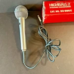 Vintage Realistic HIGHBALL-2 Dynamic Omnidirectional Microphone No. 33-985. Fixed Price $15.00.