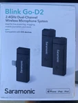 Saramonic Blink GO-D2 Wireless Lavalier Microphone For Iphone Ipad 165 Ft Range. Fixed Price $40.00.