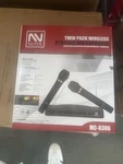 Nutek Twin Pack Wireless Dynamic Handheld Microphones MC-0306 Black. Fixed Price $36.57.