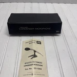 Vintage Realistic 33-1044A Condenser Microphone W/case W/stand/cover. Fixed Price $19.99.