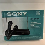 Vintage Wireless Microphone System Sony SN-368A Karaoke Mics *parts Only*. Fixed Price $22.02.