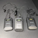 Movo WMX-20-DUO Dual Wireless Lavalier Mic System 2TX 1RX Uhf. Fixed Price $69.99.