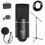 Mxl 770 Professional Studio Condenser Mic Recording Bundle. Fixed Price $109.99.