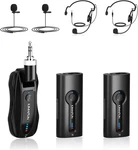 Kimafun Wireless Lavalier Microphone System, 2.4GHZ Lapel Mics Handheld. Fixed Price $49.99.