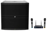 Mackie DRM18S 2000W 18" Powered Dj Pa Subwoofer Sub+dual Wireless Microphones. Fixed Price $1299.99.