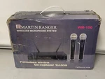 Martin Ranger WM-100 Professional Wireless Receiver &two Microphones.. Fixed Price $49.95.