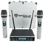 Rockville Rwm-ice Dual Uhf 100 Chan. Diamond Handheld Wireless Microphone System. Fixed Price $139.95.