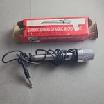 Realistic 33-992A Super Cardioid Dynamic Microphone Silver W/ Original Box. Fixed Price $29.99.