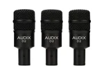 Audix D2 Trio Dynamic Microphone 3-PACK For Kick Drums, Toms, And Bass Instru.... Fixed Price $492.16.