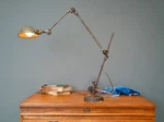 Antique Oc White Lamp Industrial Drafting Table Light Articulating Arm Vintage. Fixed Price $950.00.