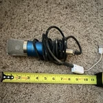 Excelvan Blue Large Diaphragm Usb Wired Condenser Microphone Silver. Fixed Price $20.00.