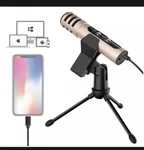 Lesyafel Microphone For Iphone With Desktop Tripod PLUG&PLAY,ANDROID,PS4,MAC. Fixed Price $20.00.
