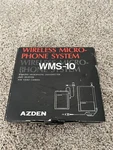 Vintage Azden Wireless Microphone System WMS-10 Made Japan. Fixed Price $29.95.
