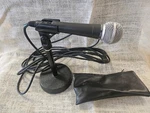 Shure Dynamic Microphone SM58 Handheld Wired W/ K&m Table Top Stand Cable. Fixed Price $69.99.