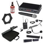 Samson Concert 288 All-in-one Dual-channel Wireless System + Case Sanitizer. Fixed Price $340.40.
