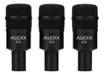 Audix D2 Trio Dynamic Instrument Microphone 3-PACK. Fixed Price $389.00.
